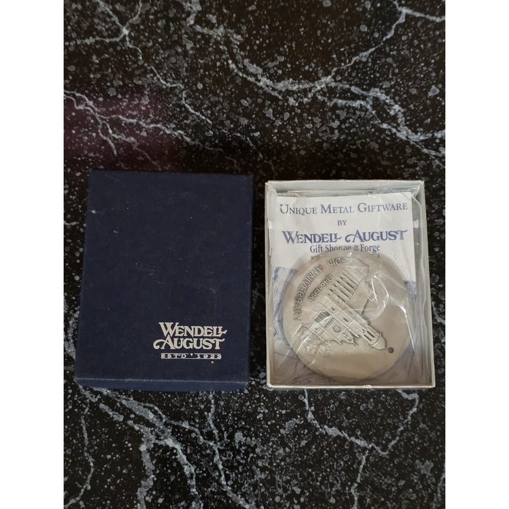 Wendell August Forge Ornament St. Mary's Church Wooster Ohio 150 years Pamphlet